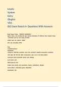 Loyola System Entry &lpar;Region VIII&rpar; - BLS Exam Rated A&plus; Questions With Answers