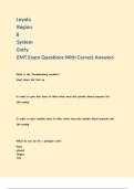 Loyola Region 8 System Entry EMT Exam Questions With Correct Answers