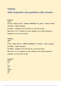 Virginia State inspection test questions with answers