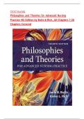 TEST BANK Philosophies and Theories for Advanced Nursing Practice 4th Edition by Butts & Rich&comma; All Chapters 1-26 Chapters Covered&comma;ISBN&colon;9781284228823 &sol;GET IT 100&percnt; ACCURATE&excl;&lpar;Graded A&plus;&rpar;