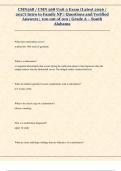 CMN568 &sol; CMN 568 Unit 3 Exam &lpar;Latest 2026 &sol;  2027&rpar; Intro to Family NP &vert; Questions and Verified  Answers &vert; 100 out of 100 &vert; Grade A &ndash; South  Alabama
