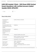 MSN 610 Module 3 Quiz - SG2 Exam 2025 &lpar;Actual Exam&rpar; Questions with verified Answers &lpar;Latest Update 2025&rpar; UPDATE&excl;&excl;