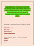 EVOLVE ELSEVIER HESI MED SURG ACTUAL EXAM WITH 150 REAL EXAM QUESTIONS AND CORRECT ANSWERS WITH WELL-ELABORATED RATIONALES&sol; EVOLVE HESI MEDICAL SURGICAL LATEST EXAM 2025-2026 &period;&lpar;BRAND NEW&excl;&excl;&rpar;