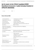 Jarvis exam review EXAM &lpar;updated 2025&rpar; Questions & Answers &vert; Latest Already Graded A&plus; UPDATE 2025&vert;2026