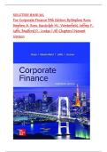 SOLUTION MANUAL For Corporate Finance 13th Edition ByStephen Ross&comma; Stephen A&period; Ross&comma; Randolph W&period;&period; Westerfield&comma; Jeffrey F&period;&period; Jaffe&comma; Bradford D&period;&period; Jordan &vert; All Chapters &vert; Newest Version