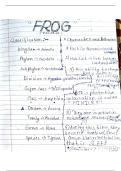 frog handwritten notes