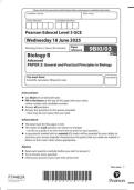 Pearson Edexcel a level Biology B&vert; question paper &vert;2025&vert;9B10&sol;03&vert;
