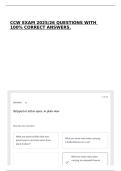 CCW EXAM 2025&sol;26 QUESTIONS WITH 100&percnt; CORRECT ANSWERS&period;