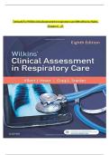 Test Bank for Wilkins' Clinical Assessment in Respiratory Care&comma; 8th Edition &lpar;Chapters 1-21&rpar;