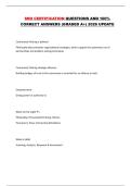 SRO CERTIFICATION QUESTIONS AND 100&percnt; CORRECT ANSWERS &lpar;GRADED A&plus;&rpar; 2026 UPDATE