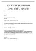 NFHS TEST LATEST TEST QUESTIONS AND CORRECT ANSWERS GRADED A&plus; VERIFIED