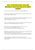 NFHS - OFFICIATING SOCCER FOULS AND MISCONDUCT EXAM QUESTIONS WITH CORRECT