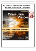 Computer Vision &lpar;5th Edition&comma; 2017&rpar; &ndash; Solutions to Selected Problems &ndash; Davies