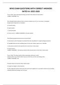 NFHS EXAM QUESTIONS WITH CORRECT ANSWERS RATED A&plus; 2025-2026&period;