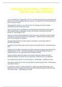NURSING STATE FINAL COMPLETE QUESTIONS AND ANSWERS