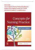 Test Bank for Concepts for Nursing Practice 4th Edition by Giddens All 60 chapters covered GET IT 100&percnt; ACCURATE&excl;&lpar;Graded A&plus;&rpar; complete version ISBN&colon;9780323809825