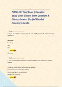 NRSG 257 Final Exam &vert; Complete Study Guide &vert; Actual Exam Questions & Correct Answers &vert;Verified Detailed Answers&rpar; A Grade&period;      