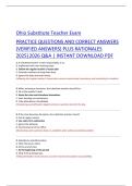 Ohio Substitute Teacher Exam   PRACTICE QUESTIONS AND CORRECT ANSWERS  &lpar;VERIFIED ANSWERS&rpar; PLUS RATIONALES  2025&vert;2026 Q&A &vert; INSTANT DOWNLOAD PDF 