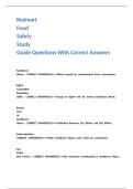 Walmart Food Safety Study Guide Questions With Correct Answers&period;
