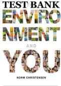 Test Bank for The Environment and You 3rd Edition by  Christensen  Norm&comma; Leege Lissa & St&period; Juliana