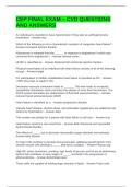 CEP FINAL EXAM &ndash; CVD QUESTIONS AND ANSWERS