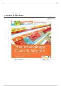 TEST BANK FOR Pharmacology Clear and Simple&colon; A Guide to Drug Classifications and Dosage Calculations Fourth Edition by Cynthia J&period; Watkins&period;ISBN&colon;978-1719644747 COMPLETE GUIDE ALL CHAPTERS COVERED 100&percnt; VERIFIED A&plus; GRADE ASSURED&excl;&excl;&excl;&excl;&excl;NEW LATEST UPDATE&excl;&excl;&excl;&excl;&excl;