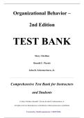 Test Bank &mdash; Organizational Behavior&comma; 2nd Edition &mdash; Mary Uhl‑Bien&comma; Ronald F&period; Piccolo & John R&period; Schermerhorn&comma; Jr&period; &mdash; ISBN 9781119503774 