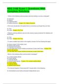 NSG 3180 Exam 1 Questions With Complete Solutions