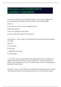 Mortuary Law EXAMS WITH CORRECT ANSWERS