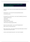 Exam 1 Legal Issues exam with correct answers