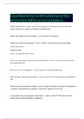 Guardianship certification practice test exam with correct answers
