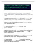National Guardianship Association Examination exam with correct answers 
