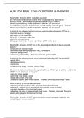 HUN 2201 FINAL EXAM QUESTIONS & ANSWERS