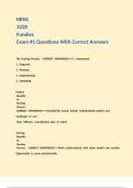NRSG 2220 Fundies Exam -1 Questions With Correct Answers 
