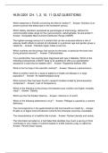 HUN 2201 CH&period; 1&comma; 2&comma; 10&period; 11 QUIZ QUESTIONS