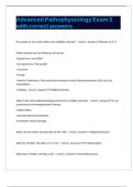 Advanced Pathophysiology Exam 3 with correct answers