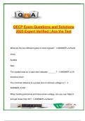 OECP Exam 2025 &vert; 300 Verified Questions &vert; Load Charts&comma; Rigging & Crane Safety