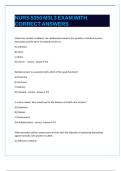 NURS 5350 M3L3 EXAM WITH CORRECT ANSWERS