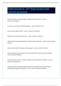 Patho Exam 4 - UT Tyler exam with correct answers