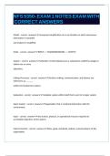 NFS 5350- EXAM 1 NOTES EXAM WITH CORRECT ANSWERS