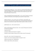 Nurs 517 Exam with correct answers