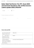 Boiler State Test Review Wa&period; RTC&period; Exam 2025 &lpar;Actual Exam&rpar; Questions with verified Answers &lpar;Latest Update 2025&rpar; UPDATE&excl;&excl;