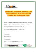 NC Real Estate Final Exam 2025&sol;2026 &vert; 200&plus; Verified Questions &vert; RESPA&comma; Trust Accounts&comma; Fair Housing & Lease Law