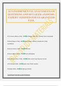 ACS INSTRUMENTAL ANALYSIS EXAM QUESTIONS AND DETAILED ANSWERS&period; EXPERT VERIFIED FOR GUARANTEED PASS&period;
