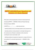 SWPPP Exam Q&A 2025&sol;2026 &vert; 150&plus; Verified Questions &vert; Stormwater Pollution&comma; Erosion Control&comma; BMPs & NPDES Permits