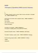 NURS 270 Exam 3 Questions With Correct Answers