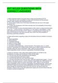 DVT NCLEX QUESTIONS WITH CORRECT ANSWERS