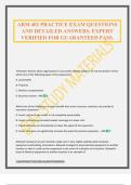 ARM 402 PRACTICE EXAM QUESTIONS AND DETAILED ANSWERS&period; EXPERT VERIFIED FOR GUARANTEED PASS&period;