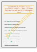 UCI BIO 93- MIDTERM 1 EXAM QUESTIONS AND DETAILED ANSWERS&period; EXPERT VERIFIED FOR GUARANTEED PASS&period;
