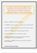 UCI BIO 93 WITH THE TRIO FINAL REVIEW EXAM QUESTIONS AND DETAILED ANSWERS&period; EXPERT VERIFIED FOR GUARANTEED PASS&period;